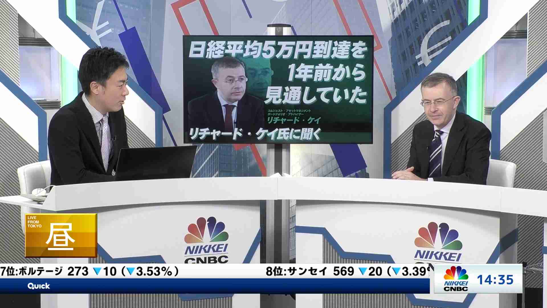 日経平均5万円到達を1年前から見通していた リチャード・ケイ氏に
