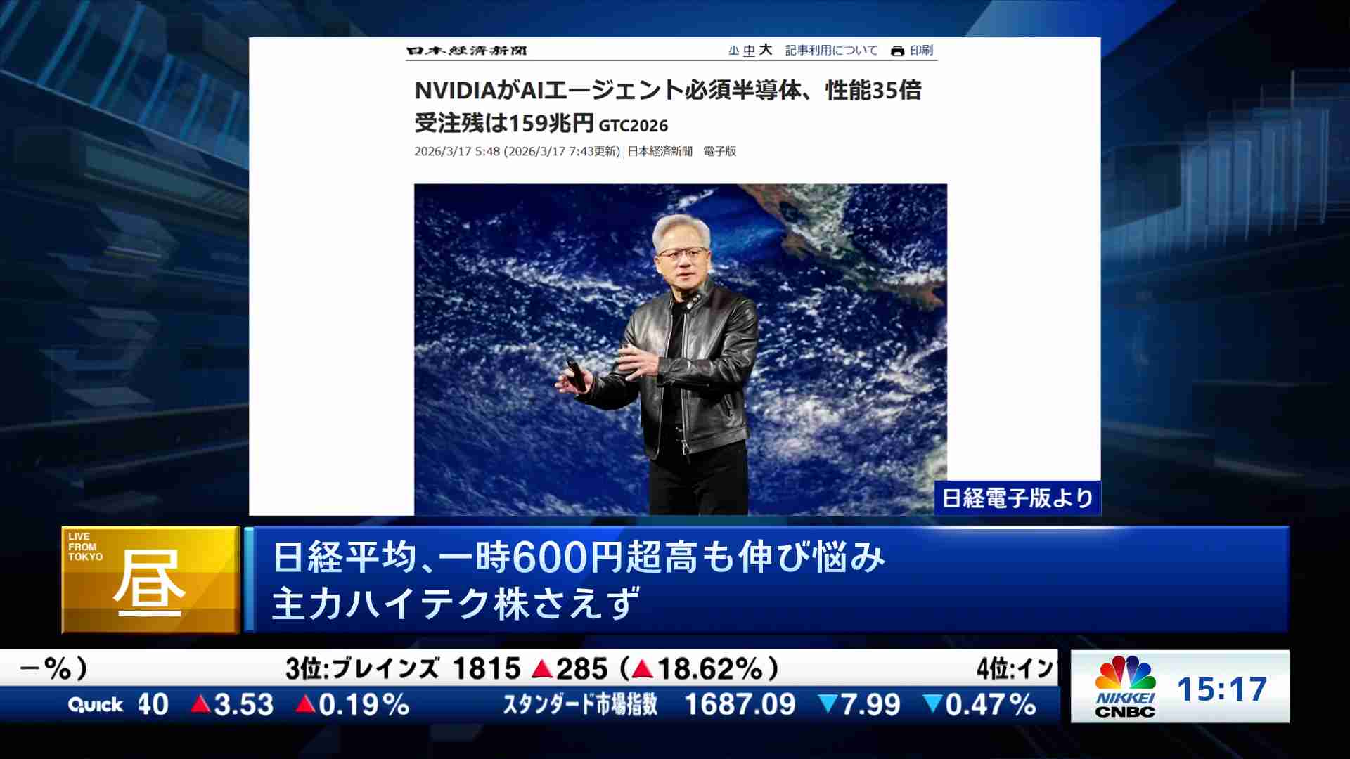Check! ラスト15min.(2026/03/17) | 日経CNBC online