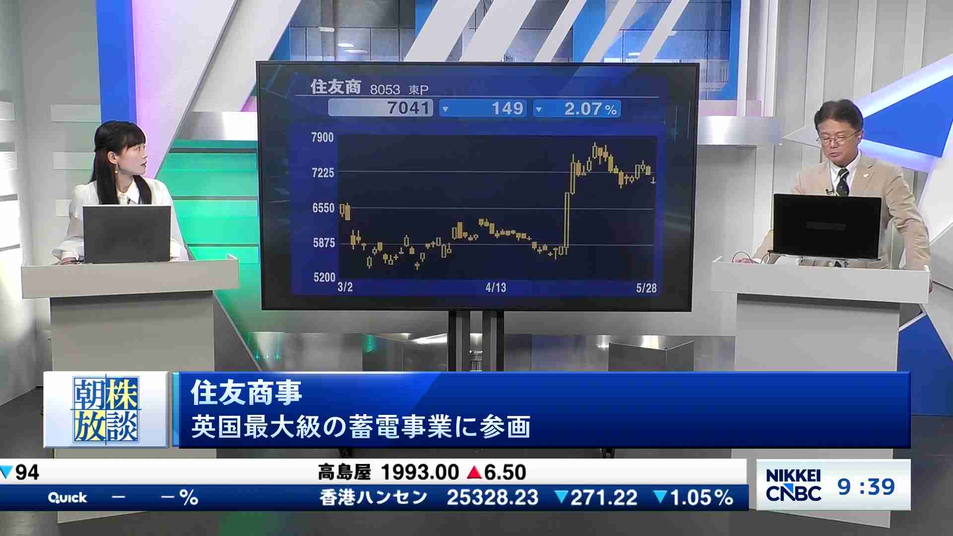 住友商事 英国最大級の蓄電事業に参画 - 朝株放談 | 日経CNBC online
