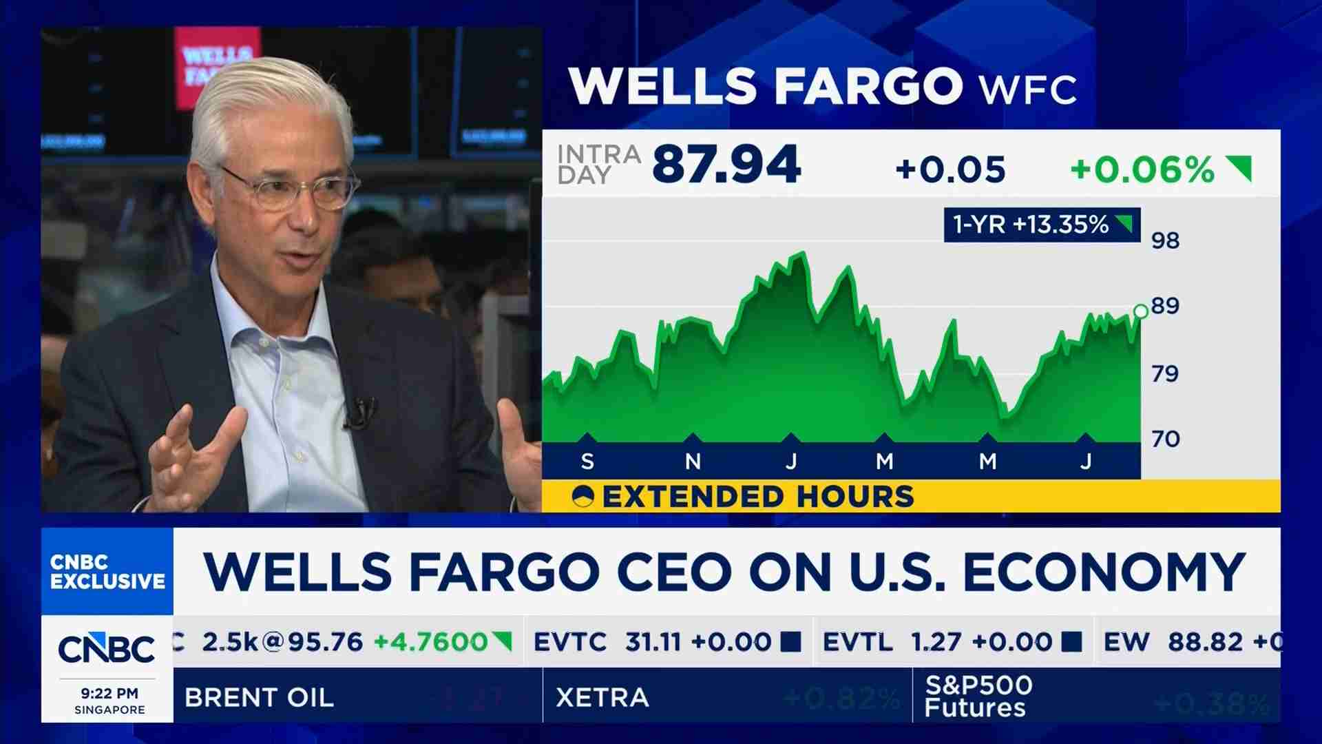 ウェルズ・ファーゴCEO「収益の拡大と収益性（リターン）の向上に注力