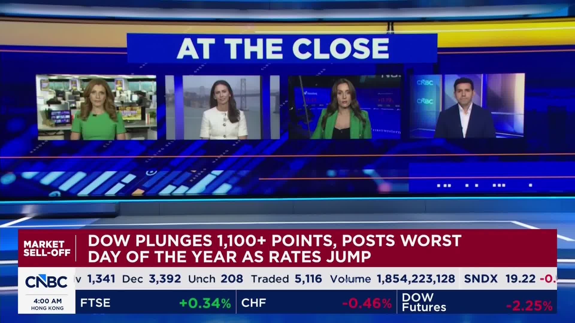 NYダウ、終値1153ドル安の5万1594ドル - NY CLOSING BELL（日本語字幕